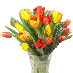 Tulpenstrauss gelb bestellen online bei myflwer.ch und Tulpen schenken