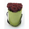 Rosenbox deluxe grün (Stabilisierte Rosen)