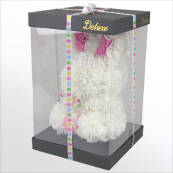 Schaumrosen Bunny weiss 25cm