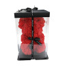 Schaumrosen Bär rot 25cm