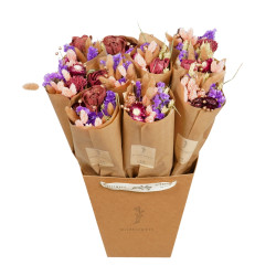 Trockenblumenstrauss Burgundy