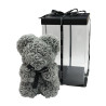 Schaumrosen Bär grau 25cm