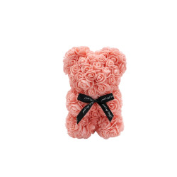 Schaumrosen Bär peach 25cm