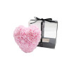 Schaumrosen Herz 15cm rosa