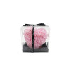 Schaumrosen Herz 15cm rosa