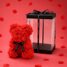 Schaumrosen Bär rot 25cm