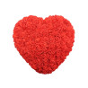 Schaumrosen Herz rot 25cm
